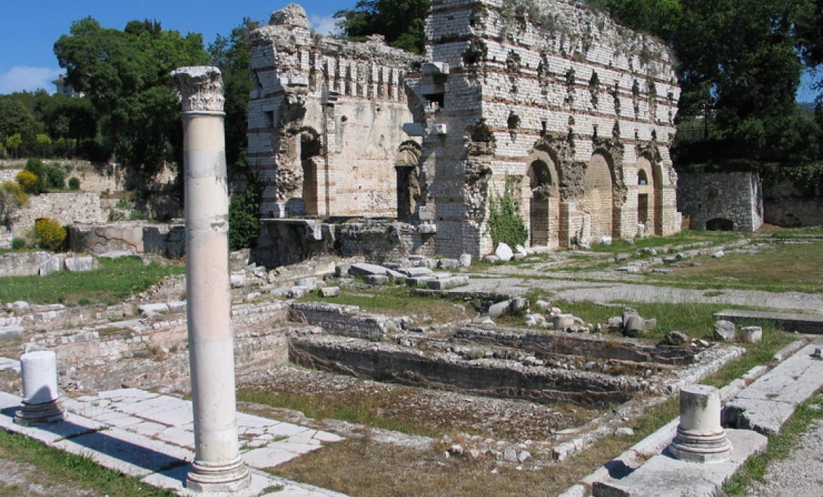 Vue des thermes du Nord