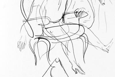 Dessin de Jacques Audiberti - Agrandir l'image 1 sur 7, fenêtre modale