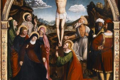 Retable de la Crucifixion, Louis Bréa, 1500 - Agrandir l'image 3 sur 5, fenêtre modale