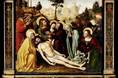 Retable de la Déposition de croix, Louis Bréa, 1520 - Agrandir l'image 4 sur 5, fenêtre modale