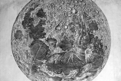 Carte de la Lune de Jean Dominique Cassini, Gravure de Jean Patigny, (1679) - Agrandir l'image 1 sur 9, fenêtre modale
