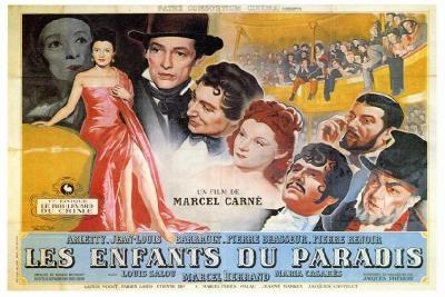 Affiche du film Les enfants du paradis de Marcel Carné, 1945 - Agrandir l'image 3 sur 4, fenêtre modale