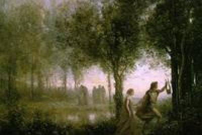 Orphée ramenant Eurydice des enfers, Camille Corot, 1861 - Agrandir l'image 3 sur 4, fenêtre modale