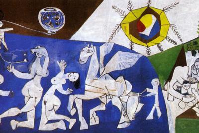 La guerre et la paix, décors de la chapelle du musée de Vallauris, Picasso - Agrandir l'image 3 sur 4, fenêtre modale