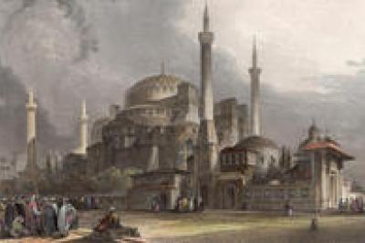 La basilique Sainte-Sophie à Constantinople. - Agrandir l'image 1 sur 7, fenêtre modale