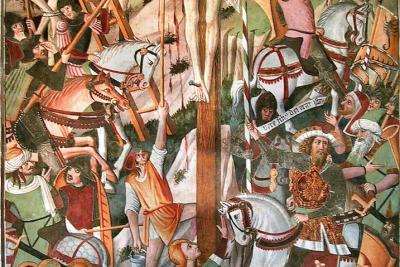 Scène de la crucifixion (détail du cycle de la Passion) - Agrandir l'image 10 sur 19, fenêtre modale