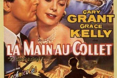 Affiche du film La main au Collet d'Alfred Hitchcock, 1955 - Agrandir l'image 5 sur 5, fenêtre modale