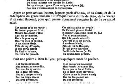 La vida de Sant Honorat (la vie de Saint Honorat), légende en vers provençaux du XIIIe siècle / par Raymond Féraud - Agrandir l'image 4 sur 4, fenêtre modale