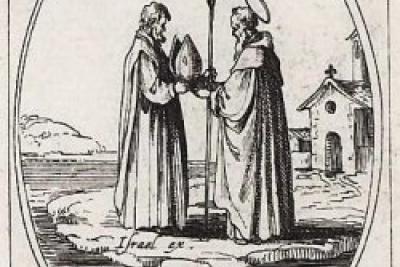 Gravure, Saint Honorat évêque - Agrandir l'image 2 sur 4, fenêtre modale