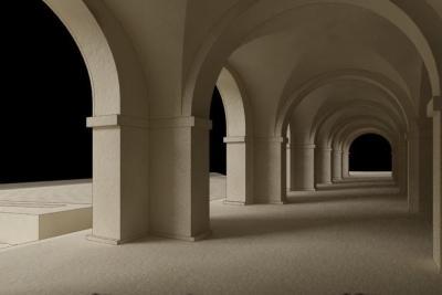 Les voutes de la Darse, reconstitution 3D - Agrandir l'image 5 sur 6, fenêtre modale