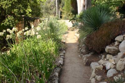 Une allée du jardin des serres de la Madone à Menton - Agrandir l'image 3 sur 8, fenêtre modale