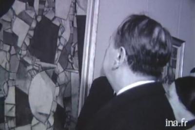 André Malraux au musée Fernand Léger de Biot - Agrandir l'image 1 sur 3, fenêtre modale