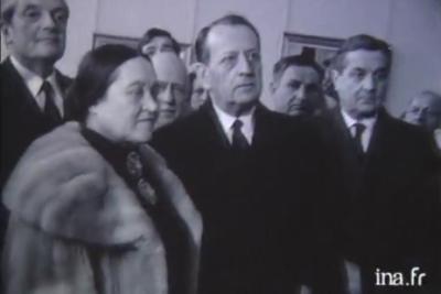 André Malraux et Nadia Léger au musée Fernand Léger de Biot - Agrandir l'image 3 sur 3, fenêtre modale