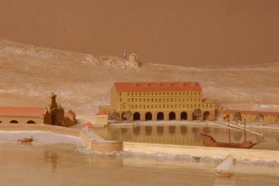Maquette de La Darse à la fin du XVIIIe siècle, détail - Agrandir l'image 6 sur 6, fenêtre modale