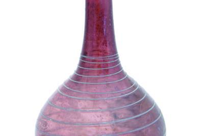 Flacon piriforme, IIe - IIIe s, Syrie, Verre soufflé, Musée International de la Parfumerie de Grasse - Agrandir l'image 10 sur 10, fenêtre modale