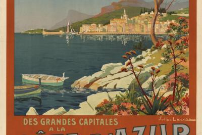 Affiche des chemins de fer PLM. 1910 - Agrandir l'image 3 sur 5, fenêtre modale