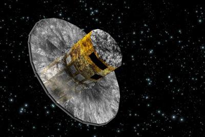 Vue d’artiste du satellite Gaïa - Agrandir l'image 2 sur 9, fenêtre modale