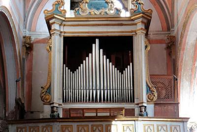 Orgue de l’église Saint-Sauveur des frères Linguiardi, 1847, Saorge - Agrandir l'image 3 sur 5, fenêtre modale
