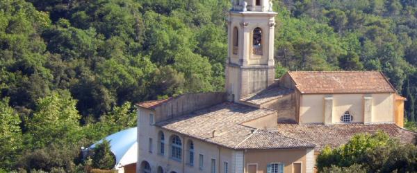 Vue dominante sur le sanctuaire de Laghet