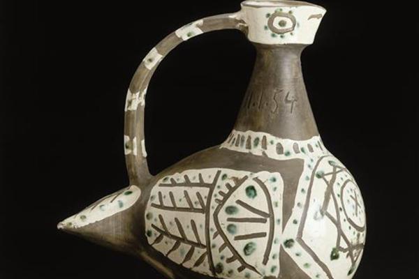 Vase zoomorphe, Pablo Picasso, 1954, musée Magnelli, musée de la Céramique, Vallauris