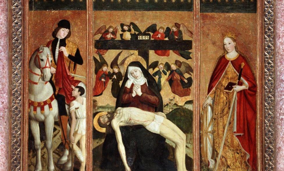 Retable de La Piéta, Louis Bréa, 1475 - Agrandir l'image, fenêtre modale