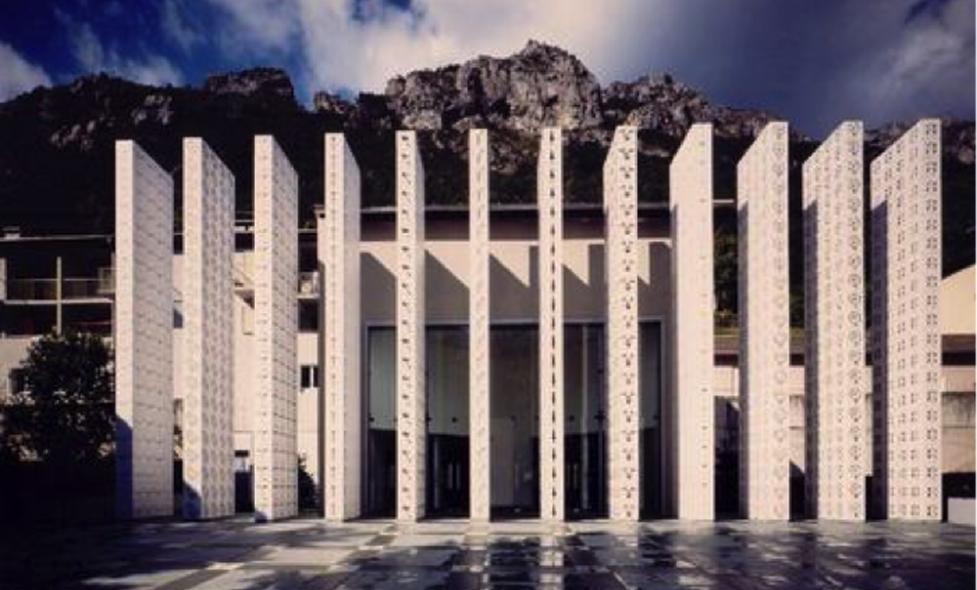 Vue extérieure, façade du musée départemental des Merveilles de Tende. - Agrandir l'image, fenêtre modale