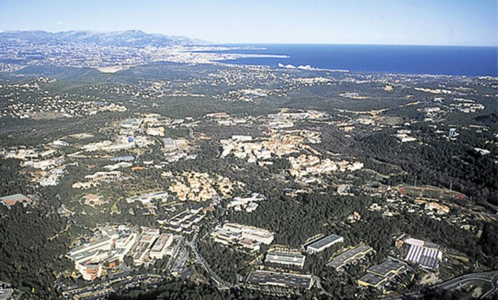 Vue aérienne de Sophia Antipolis - Agrandir l'image, fenêtre modale